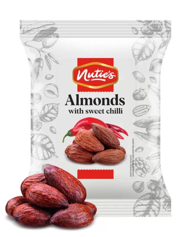 Mandle pražené s příchutí sweet chilli 100 g