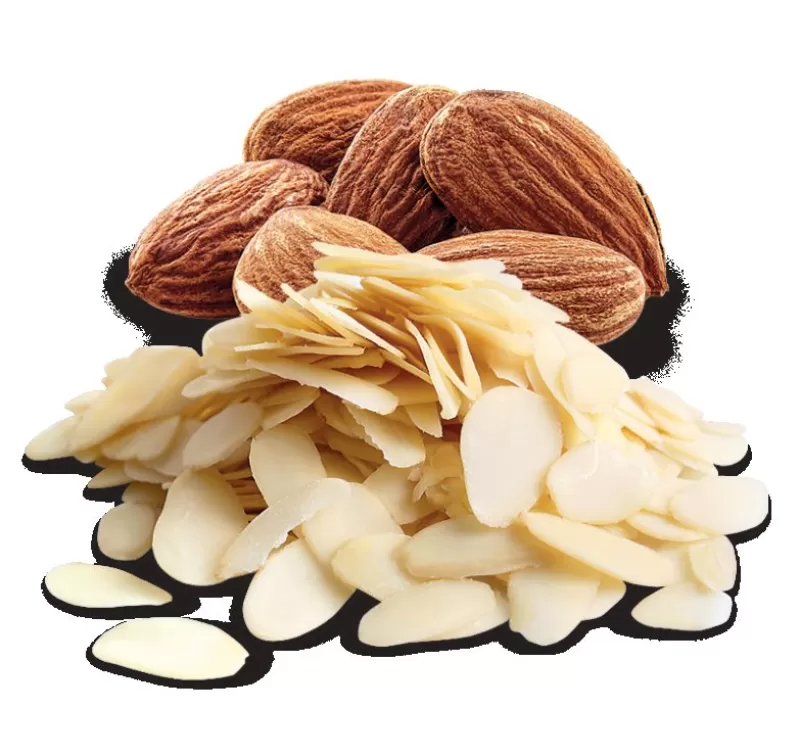 Mandle blanšírované, plátky 500 g