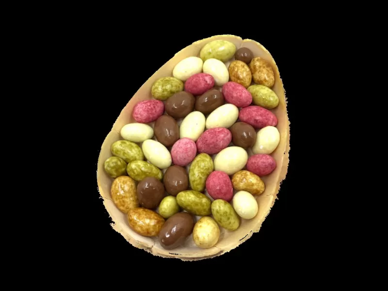 Velikonoční vajíčko - mandle v čokoládě 200 g