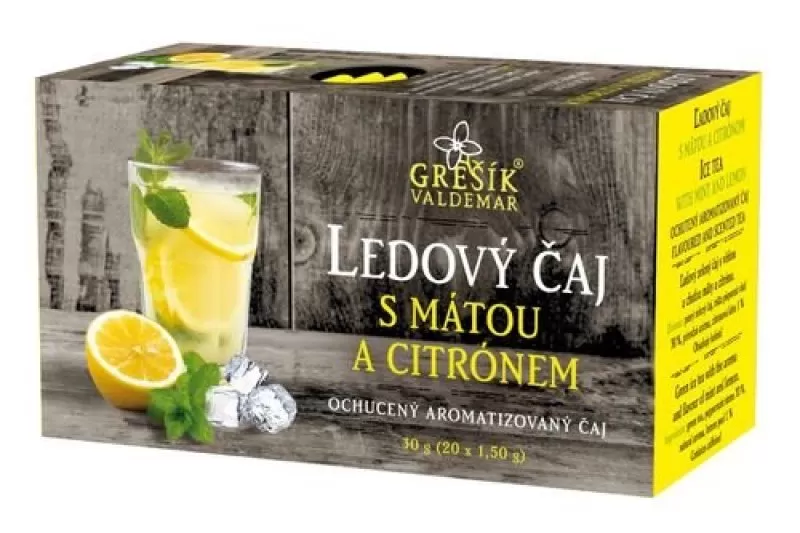 Ledový čaj s mátou a citrónem 20 n.s. přebal GREŠÍK - DMT 6/2025