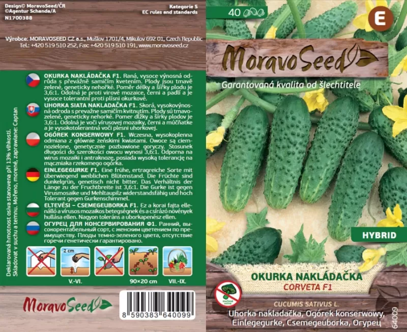 Okurky nakládačky CORVETA F1