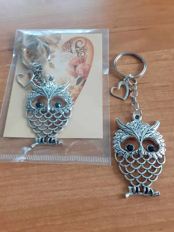 Sovička xxl obrys, s přízdobou srdíčko