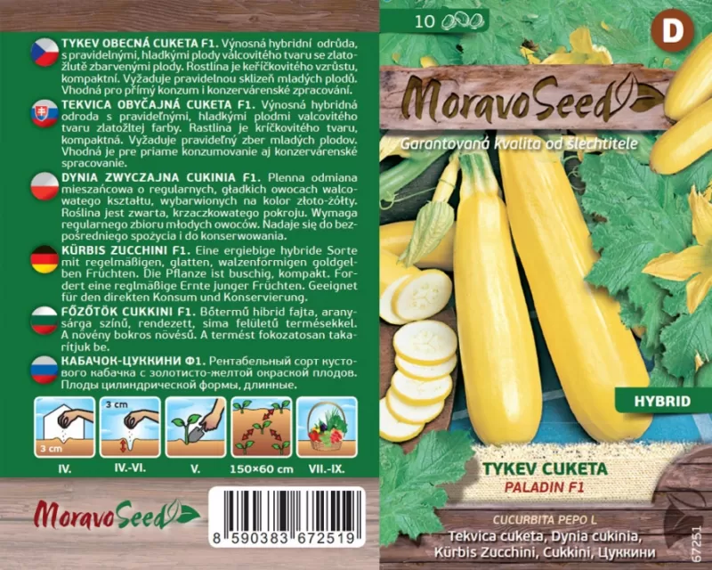 Tykev obecná - cuketa PALADIN F1