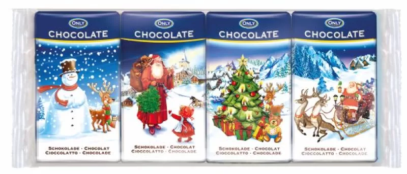 Mléčné čokoládové tyčinky 4x15g CHRISTMAS