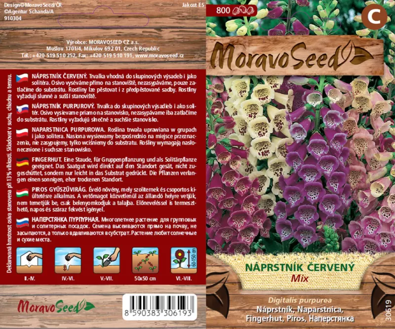 Náprstník červený směs