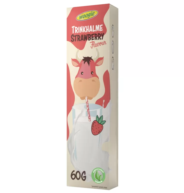 Brčka na pití - příchuť JAHODA 10*6g