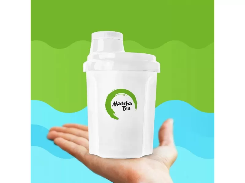 Šejkr Matcha Tea B300 - BÍLÝ malý