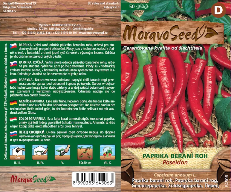 Paprika Beraní roh POSEIDON