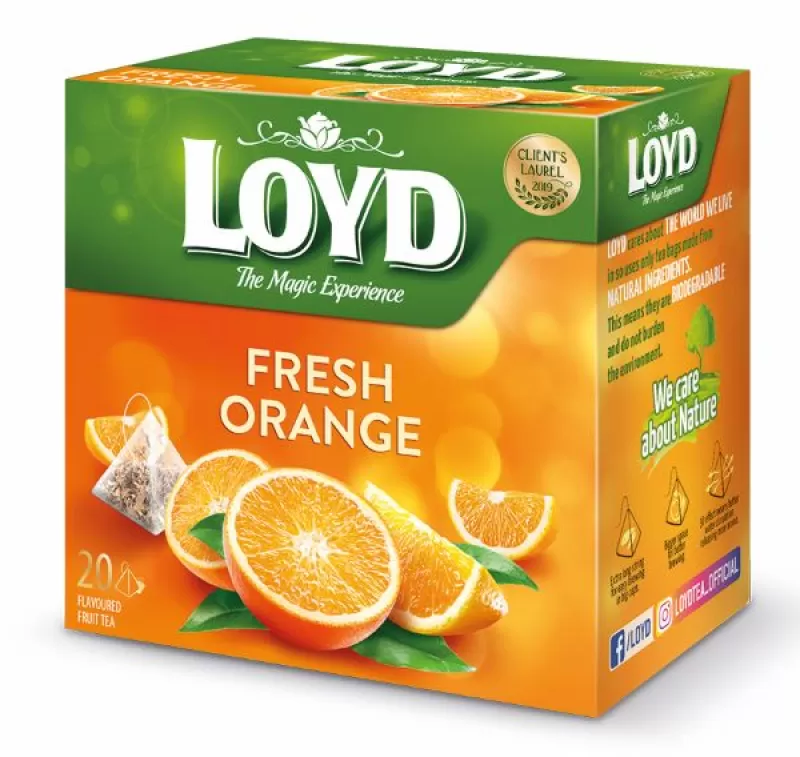 LOYD Čaj Fresh Pomeranč pyramidové sáčky 20x2g