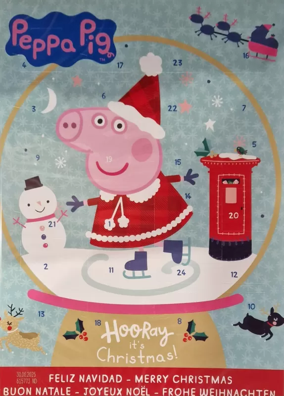 Adventní kalendář licence 65g - PRASÁTKO PEPPA - DMT 6/2025