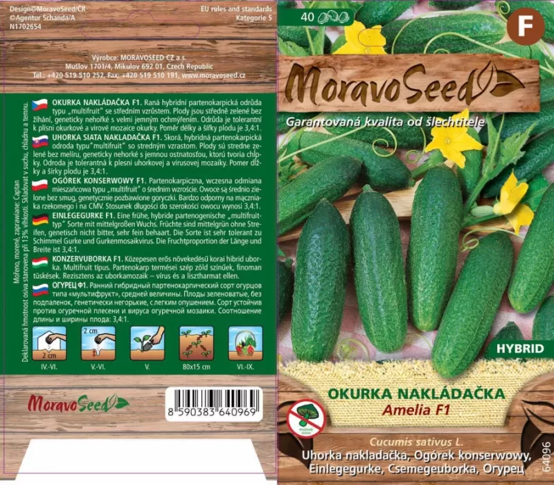 Okurky nakládačky AMELIA F1