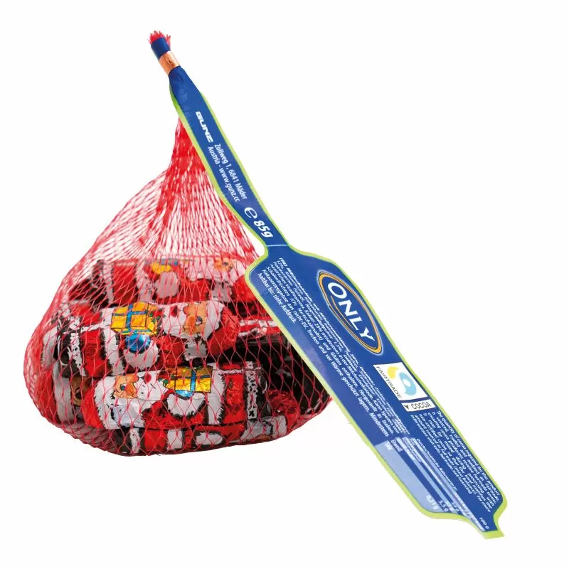 Mléčná čokoláda Santa v síťce 85g