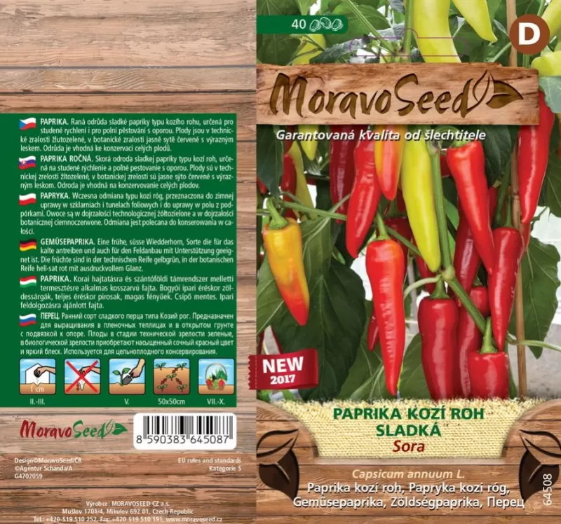 Paprika Kozí roh SORA