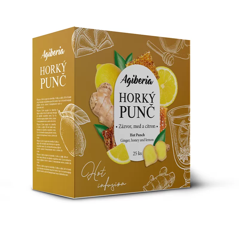HORKÝ PUNČ ZÁZVOR, MED A CITRON 20g - DMT 12/2025