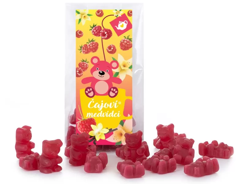 MEDVÍDKOVÝ ČAJ - malina s vanilkou 50g