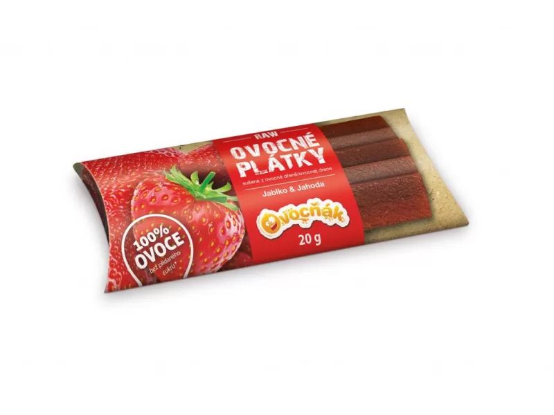 Ovocňák ovocné plátky JABLKO - JAHODA 20g