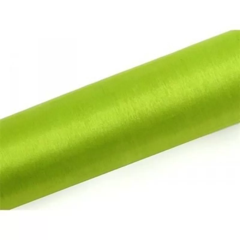 Organza 16cm x 9m světle zelená