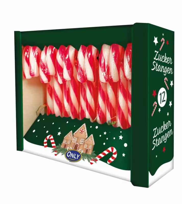 Vánoční cukrová hůl 144g (12x12g)