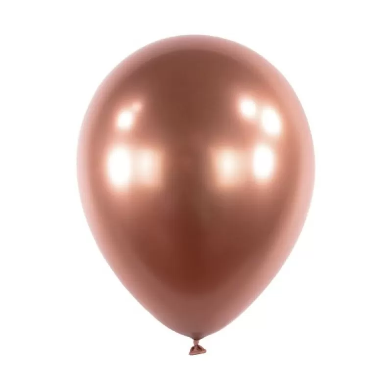 Metalický balonek rose gold 28 cm