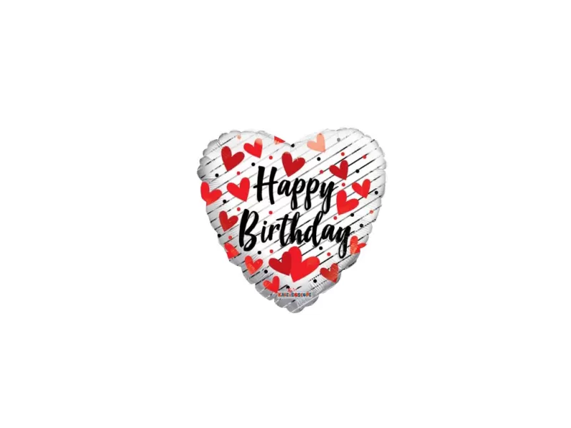 SRDCE BÍLÉ HB (46 cm), foliový balón